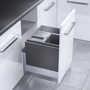 HAILO CARGO TRIPLE XL 500 prügikastisüsteem ülaplaadiga 18L/13L/13L , K402,S420, tumehall