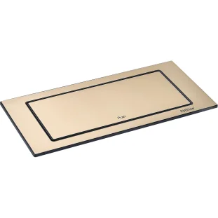 SCH EVOline Backflip pistikupesa, 2xSchuko+1xUSB-C, messing