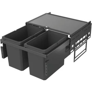 VAUTH-SAGEL ENVI Space prügisüsteem, L600mm, 2x22L, tumehall (90007098)