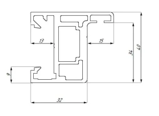 CDA leng Palermo klaasuksele L-2510mm toon RST viimistlus