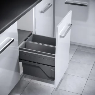 HAILO AS Cargo prügisüsteem 450mm 21L/17L, tumehall L418 x S434 x K370