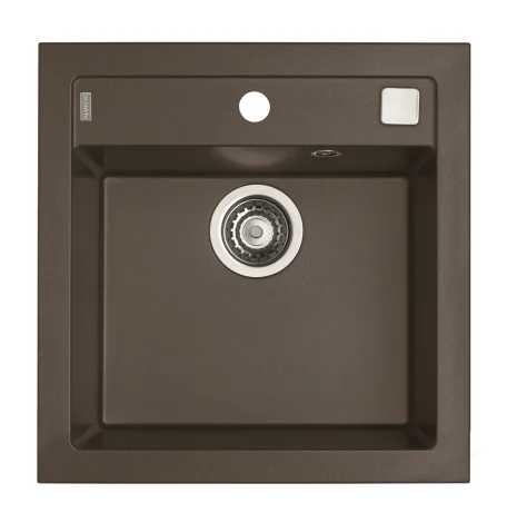 ALVEUS köögivalamu FORMIC 20, 520x510mm, I/U, graniit, chocolate-G03M