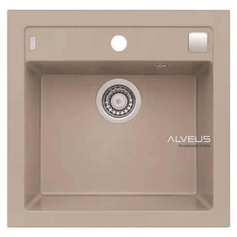 ALVEUS köögivalamu FORMIC 20, 520x510mm, I/U, graniit, beige-G55