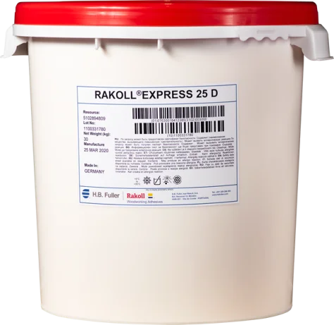 H.B.FULLER Rakoll Express 25D | Tapi- ja tüübliliim | 30kg