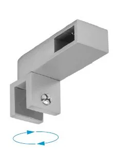 CDA tugitoru T kinnitus klaas/toru kandiline 10x20mm toon RST harjatud