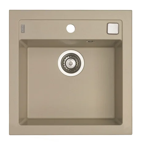 ALVEUS köögivalamu FORMIC 20, 520x510mm, I/U, graniit, pebble-G02M