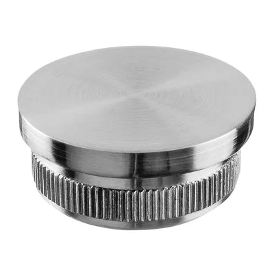 QRAIL otsakate MOD5732 torule Ø 42,4x2mm AISI304 harjatud