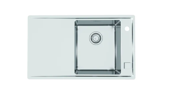 ALVEUS köögivalamu STRICTO 10, 790x472mm, parem, pealt paigaldatav (F/S), roostevaba teras, satiin