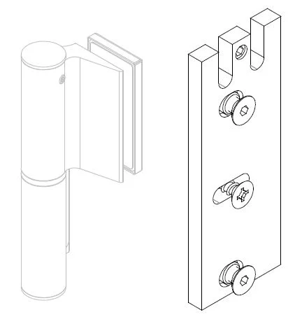 COLCOM hinge tald Biloba EVO hingele kinnitamiseks P35E60 lengile