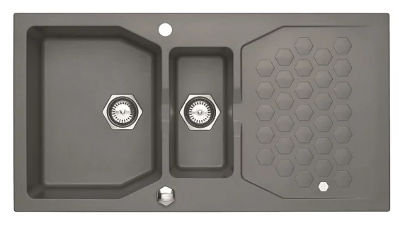 ALVEUS köögivalamu SENSUAL 70, 850x520mm, I, graniit, steel-G04M