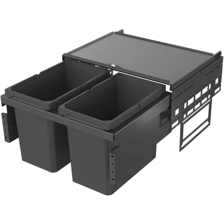VAUTH-SAGEL ENVI Space prügisüsteem, L600mm, 2x22L, tumehall (90007098)