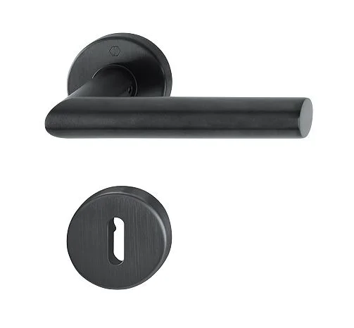 HOPPE link+kilp E1400Z/42K/42KVS OB Amsterdam F96-1-R 35-42mm QF satin black - Resista®