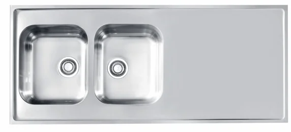 ALVEUS köögivalamu CLASSIC PRO 110, 1400x600mm, L, roostevaba teras, satiin
