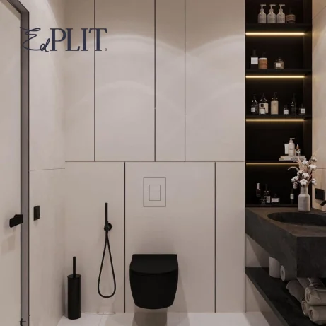Concealed toilet flush button EdPlit M3 - compatible with GROHE installation systems