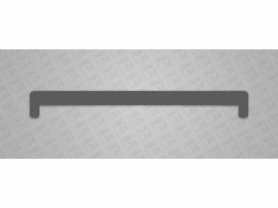 UA PVC aknalaua otsakate tumehall 600mm, kahepoolne