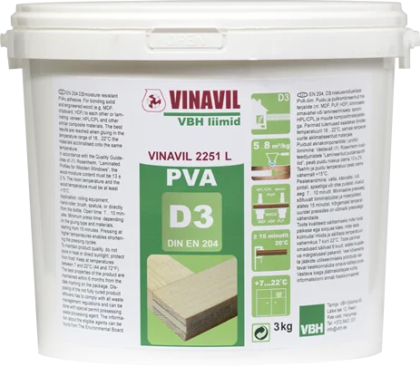 VINAVIL 2251 L PVAc D3 (pakend=3kg)