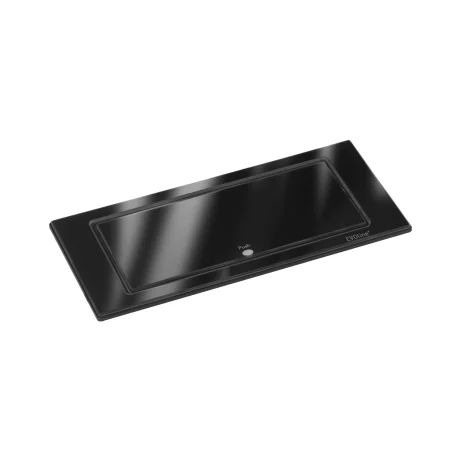SCH EVOline Backflip pistikupesa, 2xSchuko+1xUSB-C, must läikiv klaas