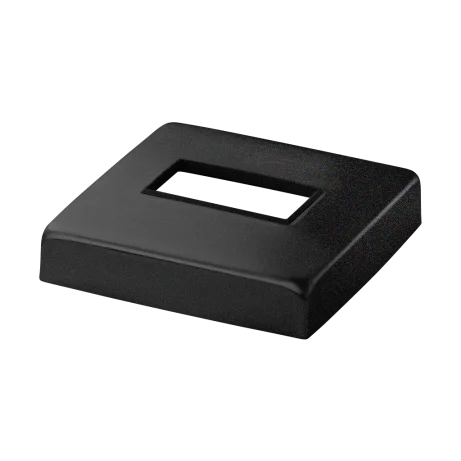 QRAIL kate MOD4513 postile 60x30mm, AISI316 must RAL9005