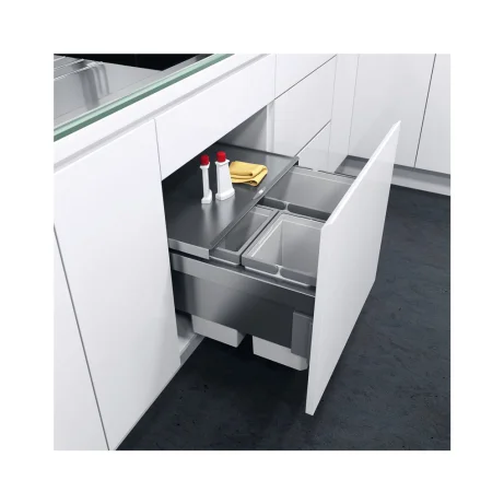 VAUTH-SAGEL ENVI Space prügisüsteem, L500mm, 1x16L/2x10L, hõbedane (PRVS500)