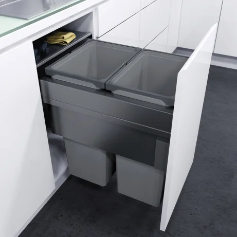 VAUTH-SAGEL ENVI Space XX Pro prügisüsteem, L450,K580,S515mm, 2x35L, tumehall