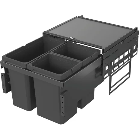 VAUTH-SAGEL ENVI Space prügisüsteem, L500mm, 1x16L/2x10L, tumehall