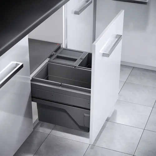 HAILO AS Cargo prügisüsteem 600mm 28L/13L/13L, tumehall L568 x S434 x K370
