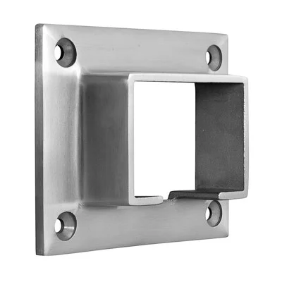 QRAIL EGS kinnitus seinal MOD6505 U-reelingule 60x40mm AISI304 harjatud