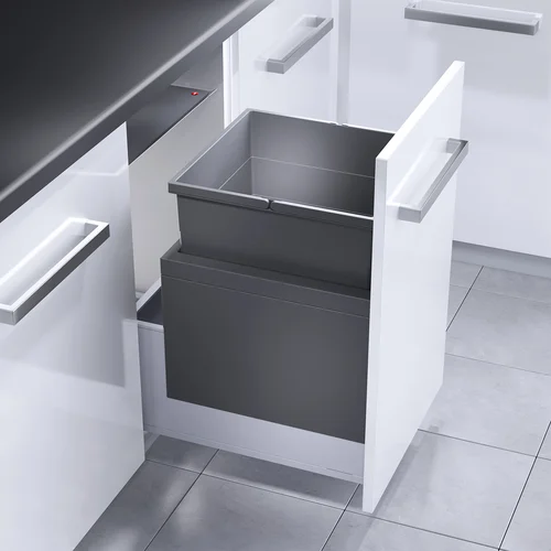 HAILO CARGO TRIPLE XL 450 prügikastisüsteem ülaplaadiga 55L, K402,S420, tumehall