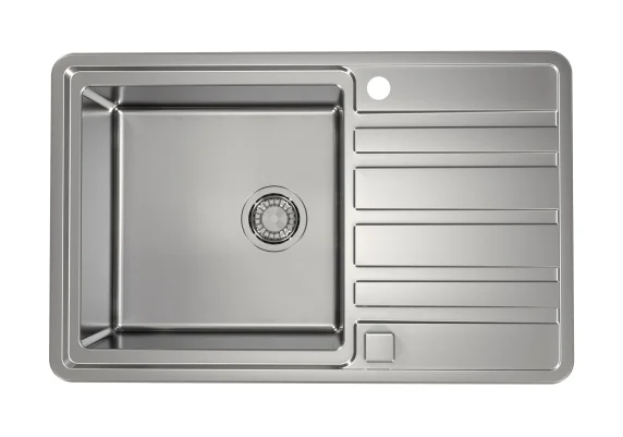 ALVEUS köögivalamu RANDO 30, 790x500mm, pealt paigaldatav (I), roostevaba teras, satiin