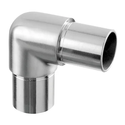 QRAIL liitmik MOD0303 90° torule 42,4x2mm AISI316 harjatud