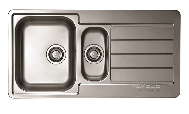 ALVEUS köögivalamu MONARCH LINE 10, 980x500mm, I, roostevaba teras, antratsiit