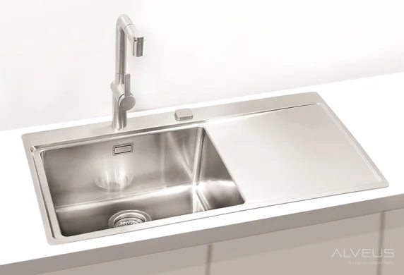 ALVEUS köögivalamu PURE 50 parem, 860x525mm, F/S, roostevaba teras, satiin