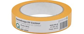 greenteQ Maalriteip UV Cont. 24mmx50m kollane