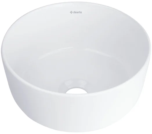 DEANTE vannitoavalamu JASMIN, diameeter 280mm, kõrgus 140mm tööpinnale paigaldadav, keraamiline, valge