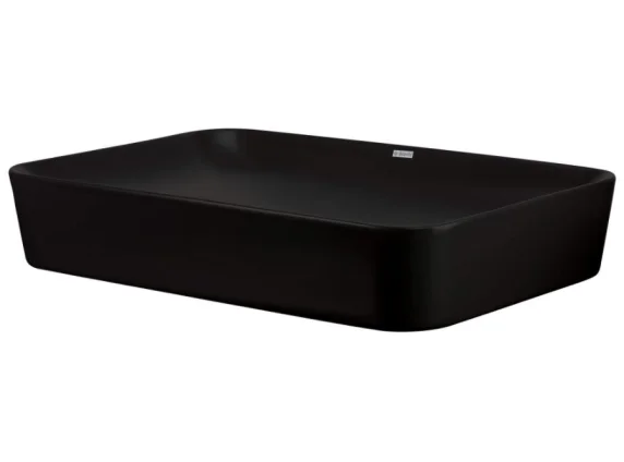 DEANTE vannitoavalamu TESS, 396x597x111mm, tööpinnale paigaldadav, keraamiline, must