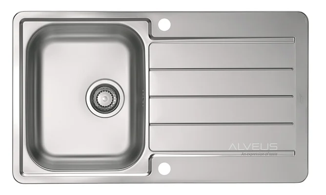 ALVEUS köögivalamu LINE MAXIM 20, 865x505mm, F/S, pööratav, roostevaba teras, satiin