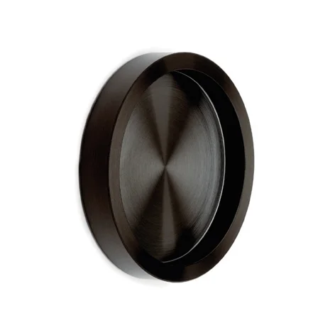 GF käepide klaasile liimitav Ø65 mm must