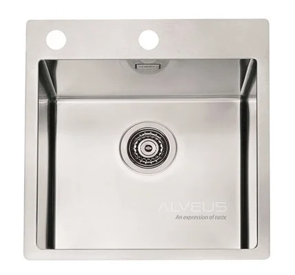 ALVEUS köögivalamu PURE 20, 465x525mm, F/S, roostevaba teras, satiin