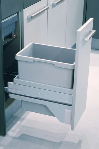 HAILO Euro Cargo S 300 prügikastisüsteem 30L +katteplaat metall, helehall
