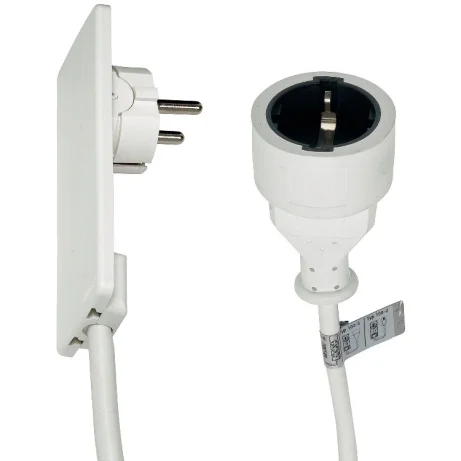 SCH EVOline Plug pikendusjuhe 1,5m, valge