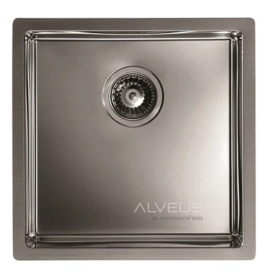 ALVEUS köögivalamu MONARCH QUADRIX 30, 450x450x200mm, F/S, roostevaba teras, antratsiit