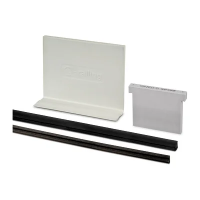 QRAIL EGS 3KN tihendite komplekt klaasile 21,52mm pikkusele 5m, must