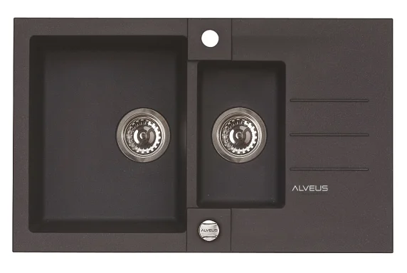 ALVEUS köögivalamu ROCK 70, 780x480mm, I, graniit, carbon-G91