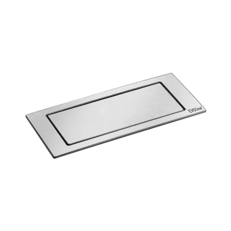 SCH EVOline Backflip pistikupesa, 2xSchuko+1xUSB-A, roostevaba