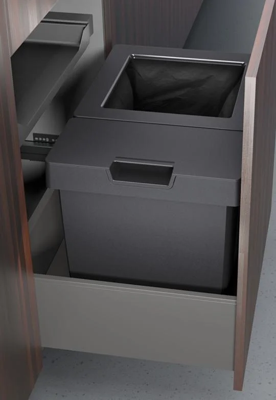 PEKA Oeko Universal 40l+17l prügikastisüsteem 600mm, antratsiit