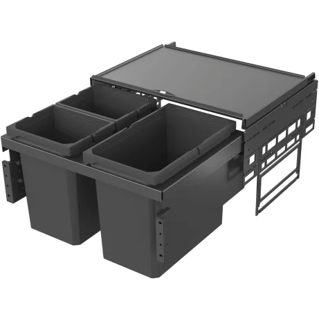 VAUTH-SAGEL ENVI Space prügisüsteem, L600mm, 1x22L/2x10L, tumehall (90007079)