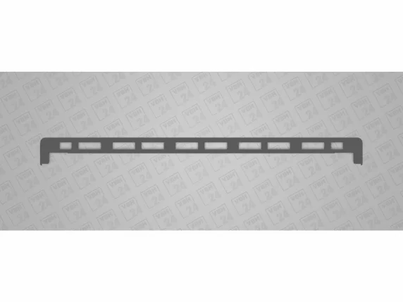 GreenteQ PVC aknalaua ühendusprofiil otse jätkamiseks, 500mm, tumehall
