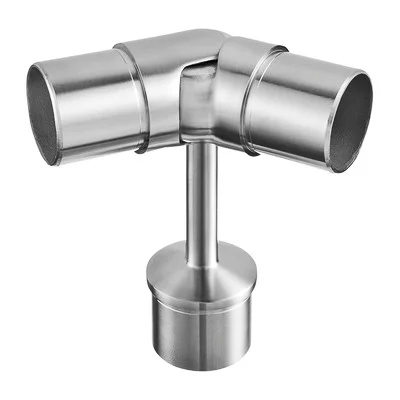 QRAIL reguleeritav käsipuu liitmik MOD0736 0-70° torule Ø42,4mm AISI304 harjatud