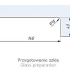 CDA nurgalukk PL50 klaasile 8-12mm ilma südamikuta toon EV1