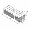 QRAIL EGS tihend MOD50 U-reelingule Ø 60,3mm klaasile 11,5-13,5mm pikkus 5m